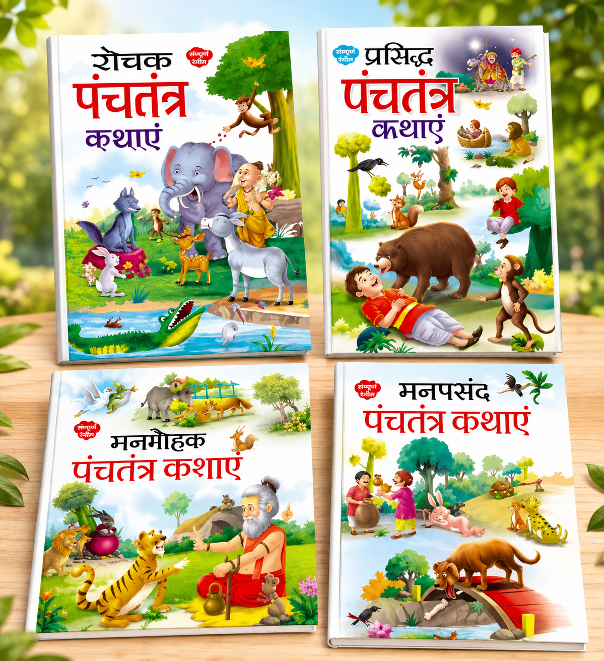 Panchatantra Kathaen - Set of 4 Hindi Story Books for Kids