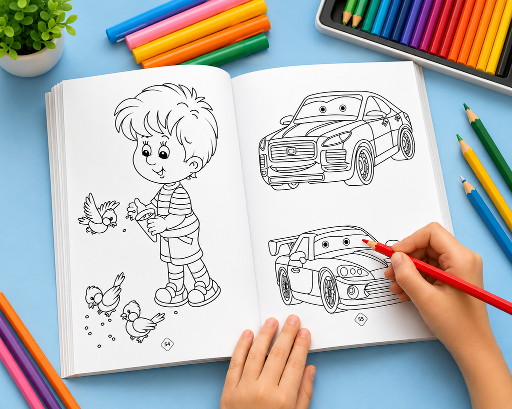 Jumbo 365 Colouring Book for Kids by Gowoo