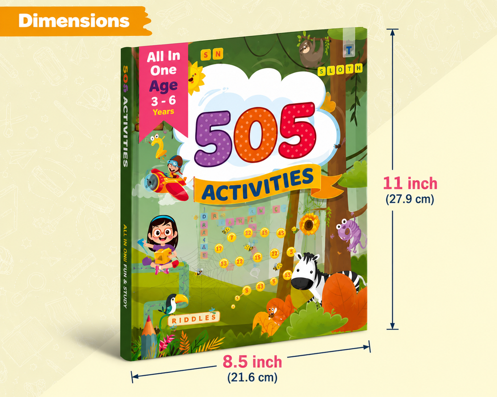 505 Activities – All In One Fun & Study Book for Age 3-6 Years