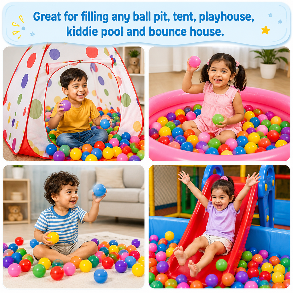 Colorful Ball Pit Balls – Pack of 100