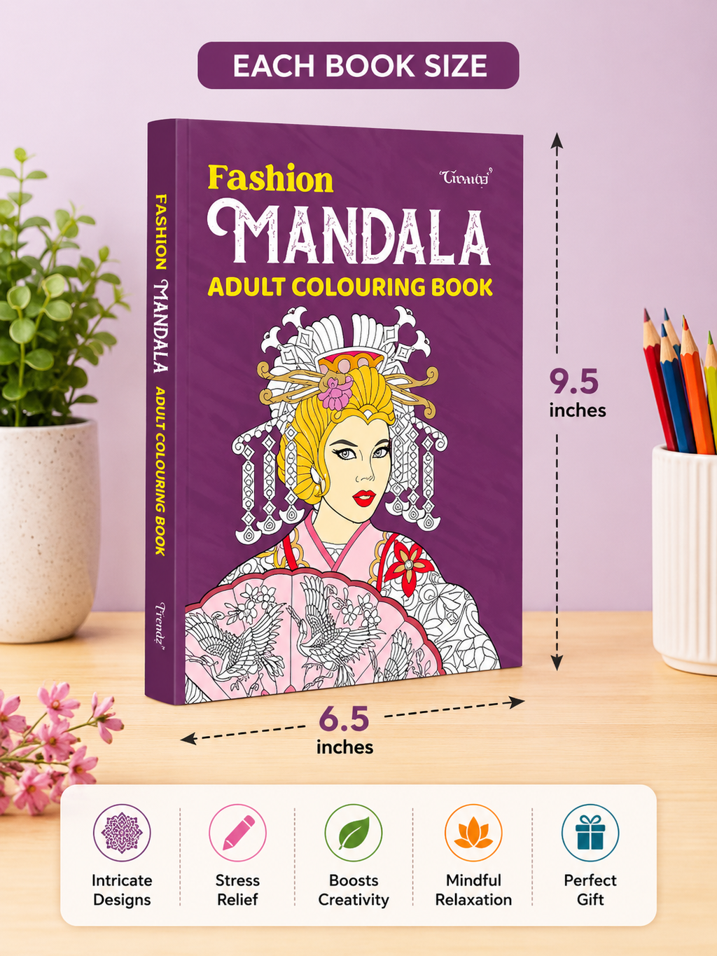 Ultimate Mandala 5-in-1 Adult Colouring Book Set