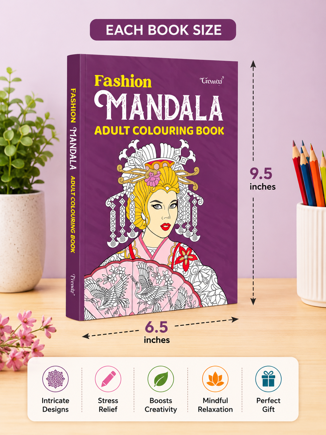 Ultimate Mandala 5-in-1 Adult Colouring Book Set