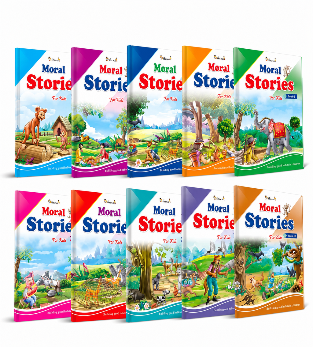 Moral Stories For Kids - Set of 10 Books (English)